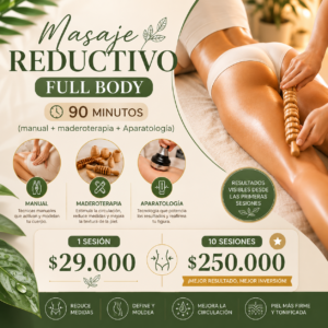 Masaje Reductivo Full Body 90 minutos