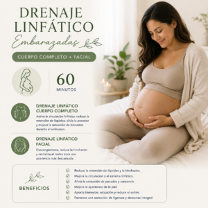 Drenaje Linfático Embarazadas Cuerpo Completo + Facial (60 min)