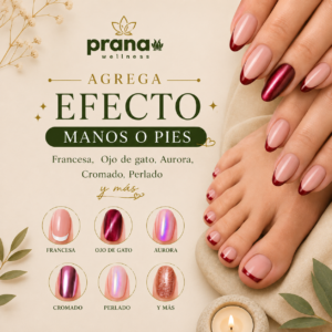 Agrega Efecto Manos o Pies (Francesa, Ojo de gato, Aurora, etc)