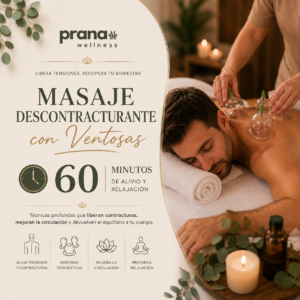 Masaje Descontracturante con Ventosas (60 min)