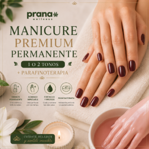 Manicure Permanente (1 o 2 tonos) + Parafinoterapia