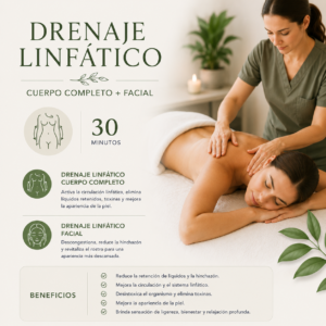 Drenaje Linfático Corporal + Facial (30 min)