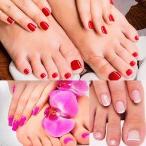 Manicure permanente + Pedicure Express Permanente + Retiro Manos y Pies + Diseño Manos y Pies (Francesa, Ojo de gato, Aurora , Brillos, etc)