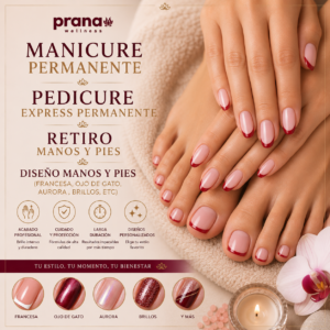 Manicure Permanente + Pedicure Express Permanente + Retiro Manos y Pies + Efectos Manos y Pies