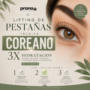 Pestañas: Lifting Técnica Coreana Triple Hidratación (90 min)