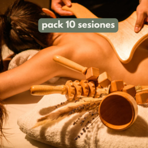 Pack 10 sesiones Masaje Manual + Maderoterapia Full Body Reductivo 60 min