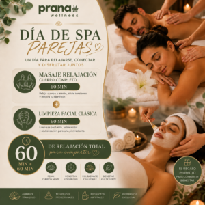 Día de Spa Parejas: Masaje Relajación (60 min) + Limpieza Facial Clásica (60 min)